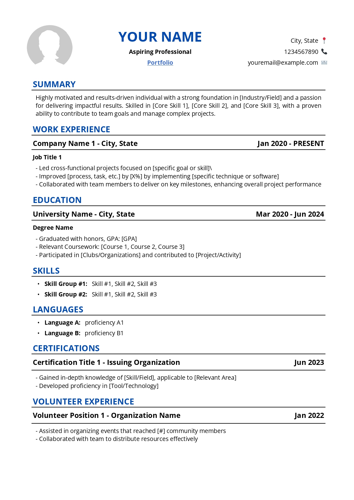 Resume Template